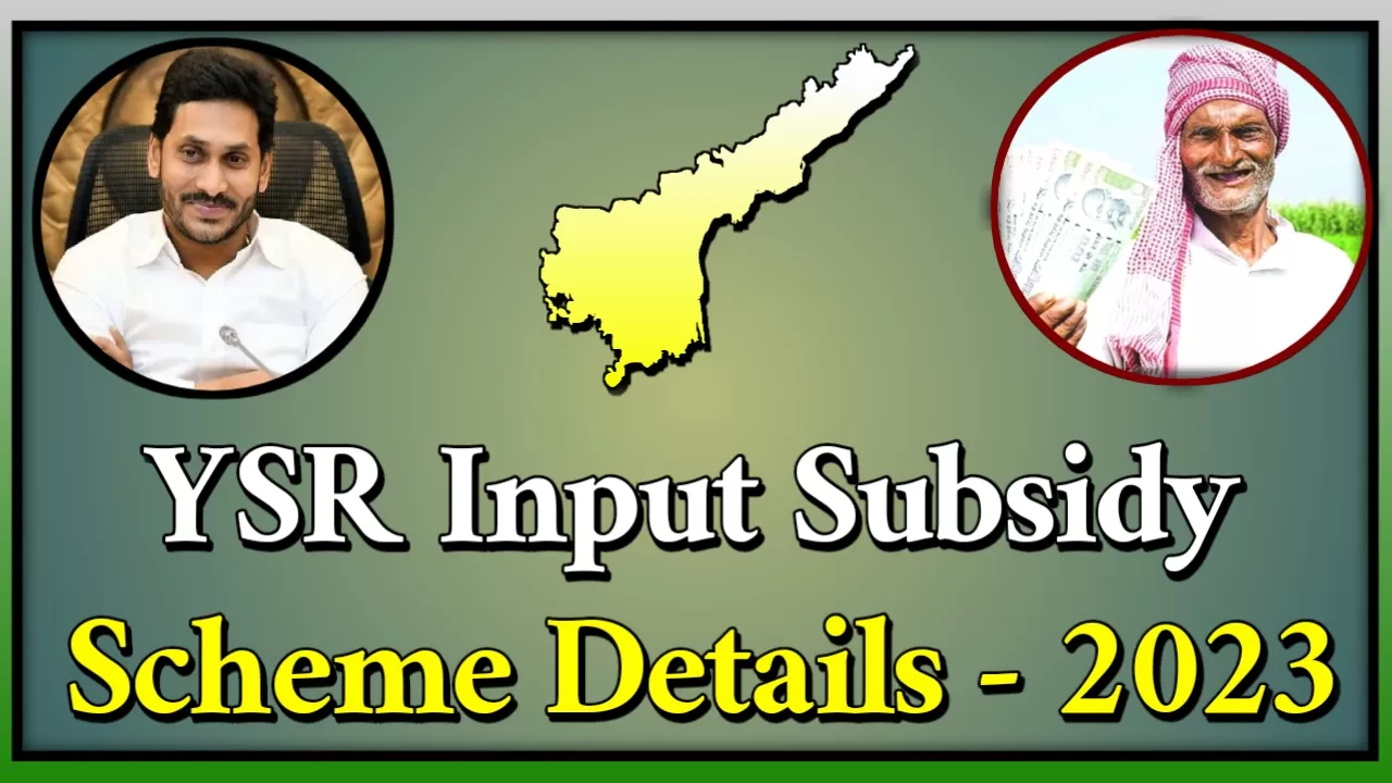 ysr input subsidy